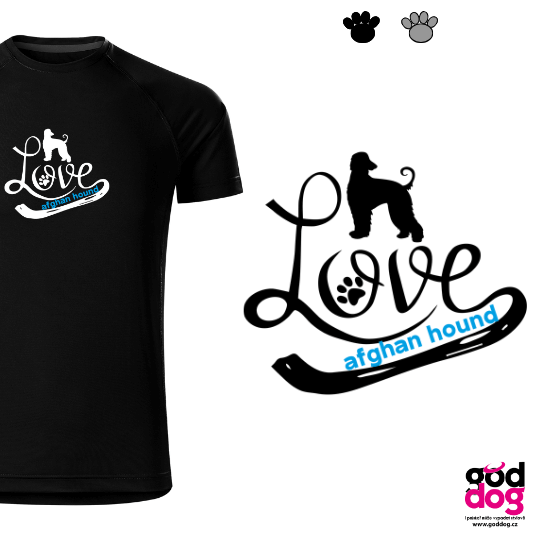 Pánské funkční tričko afgánský chrt Love Edition