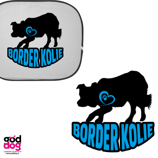 Autostínítko border kolie Silueta