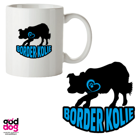 Hrnek border kolie Silueta