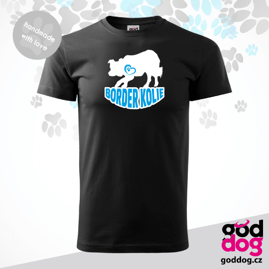 Pánské tričko border kolie Silueta
