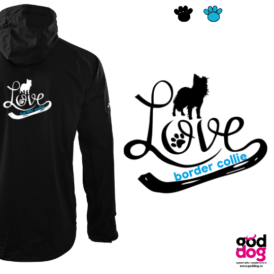 Pánská letní softbunda border kolie Love Edition