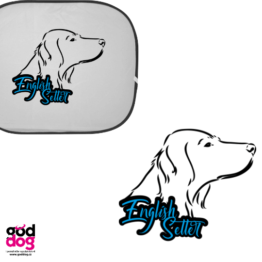 Autostínítko anglický setr English Setter