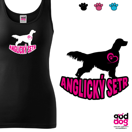 Dámské tílko anglický setr Silueta