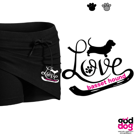 Sportovní sukně baset Love Edition