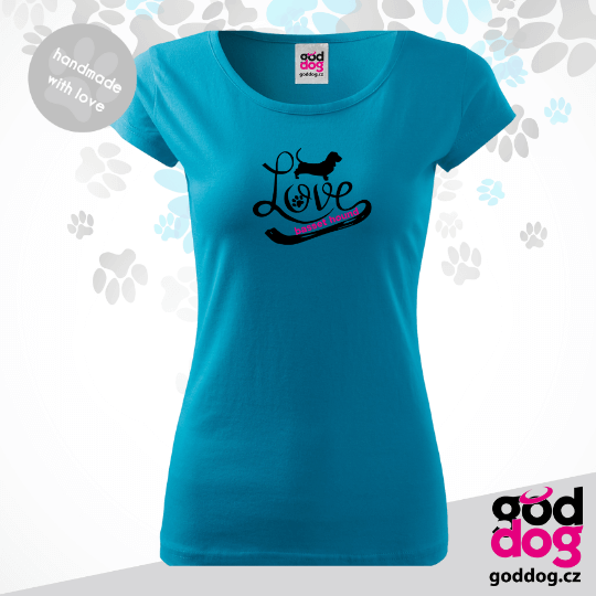 Dámské tričko baset Love Edition
