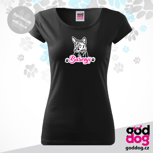 Dámské tričko basenji Basenji