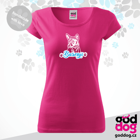 Dámské tričko basenji Basenji