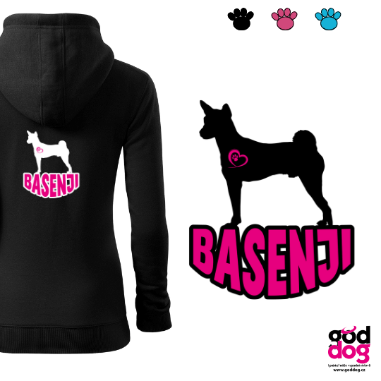 Dámská mikina basenji Silueta