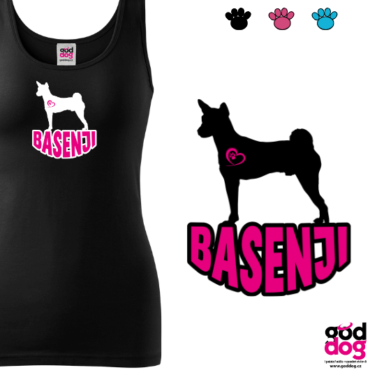 Dámské tílko basenji Silueta