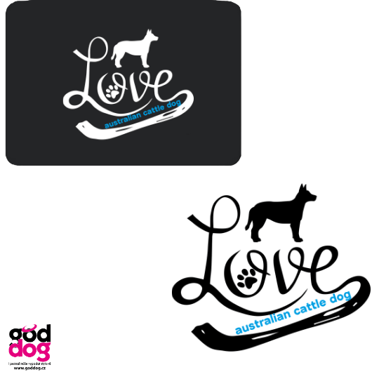 Podložka pod myš australský honácký pes Love Edition