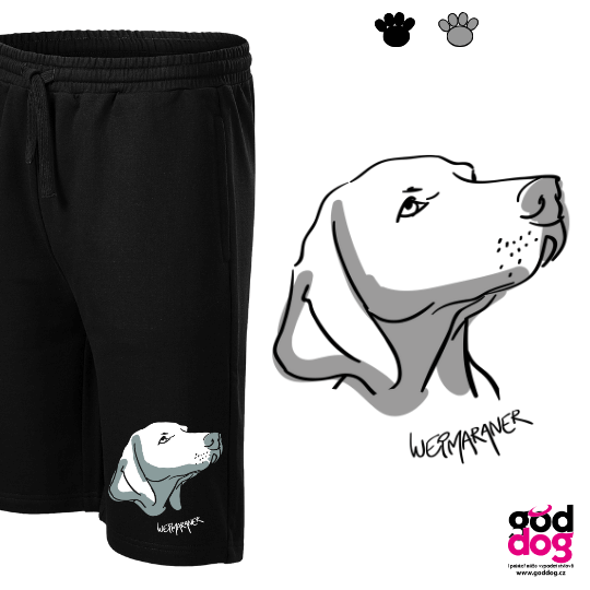 Pánské kraťasy výmarský ohař Weim Head