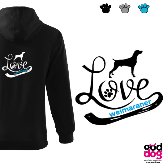 Pánská mikina výmarský ohař Love Edition