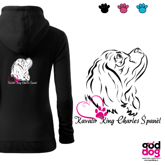 Dámská mikina kavalír King Charles Španěl KKCHS