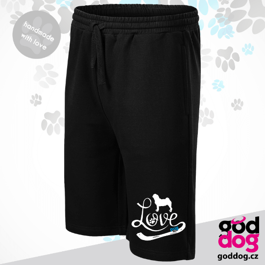 Pánské kraťasy mops Love Edition