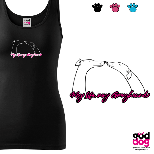 Dámské tílko greyhound My Life