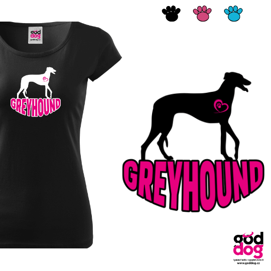 Dámské tričko greyhound Silueta