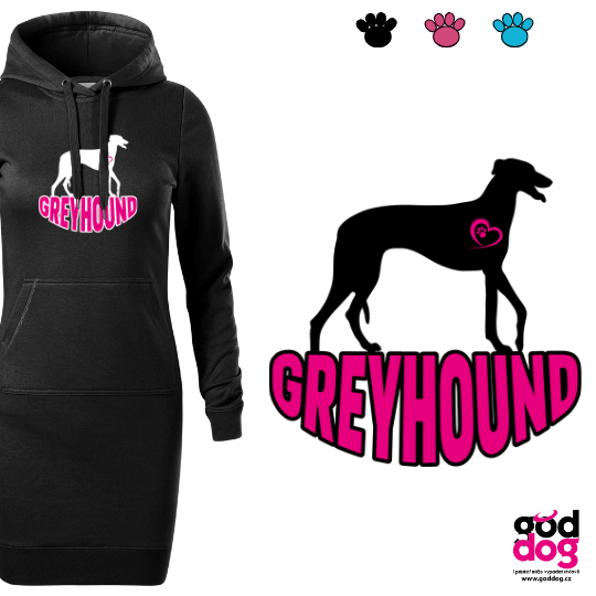 Mikinošaty greyhound Silueta