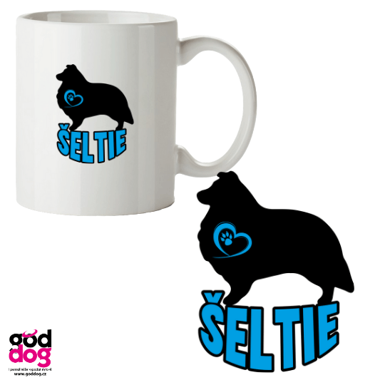 Hrnek šeltie Silueta