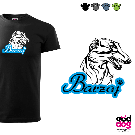 Pánské tričko barzoj Barzoj