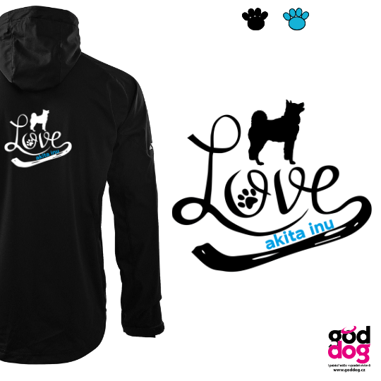 Pánská letní softbunda akita inu Love Edition