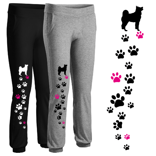 Tepláky Akita Inu silueta