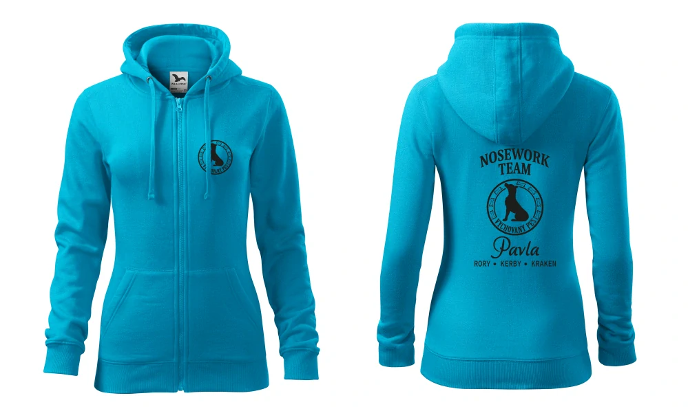 Mikina na zip Nosework