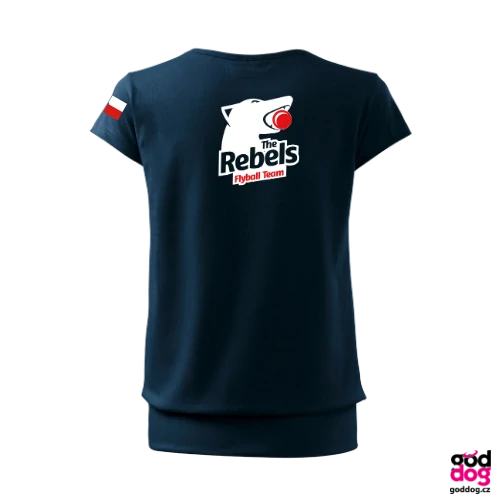 Dámské tričko s lemem The Rebels
