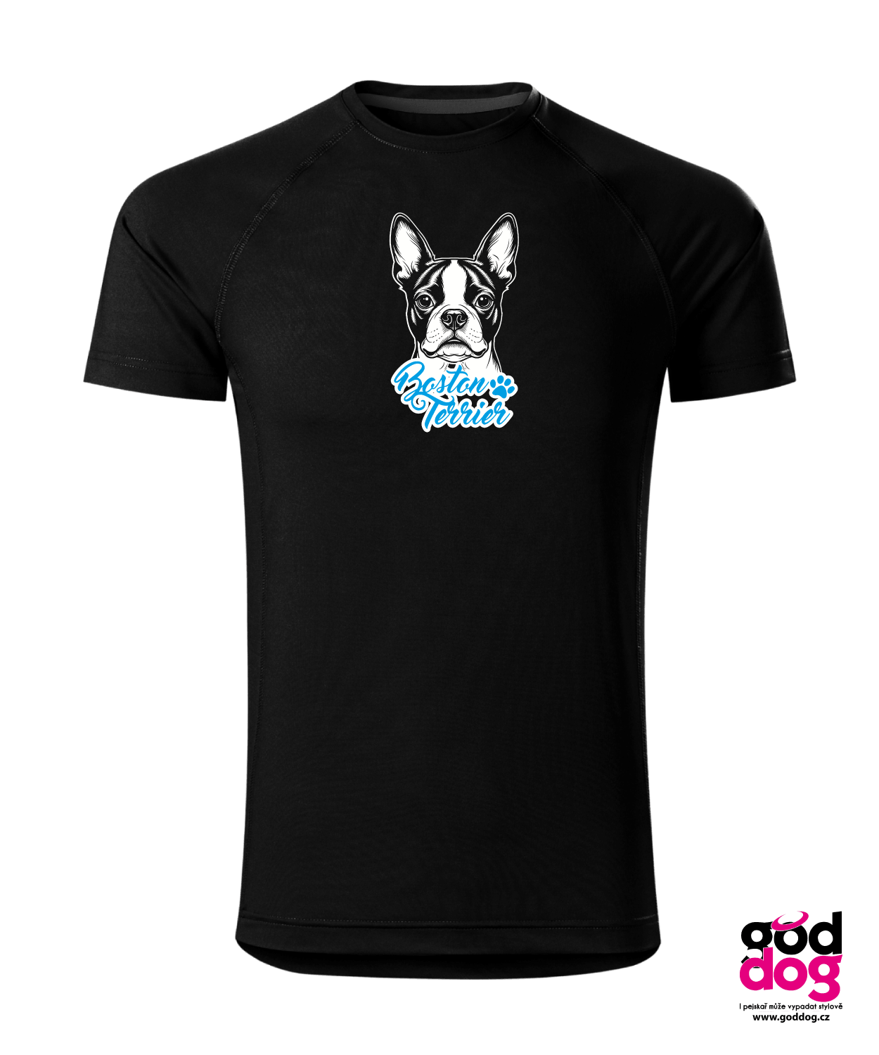 Pánské funkční tričko Boston Terrier