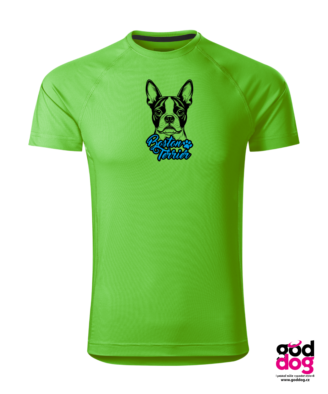 Pánské funkční tričko Boston Terrier